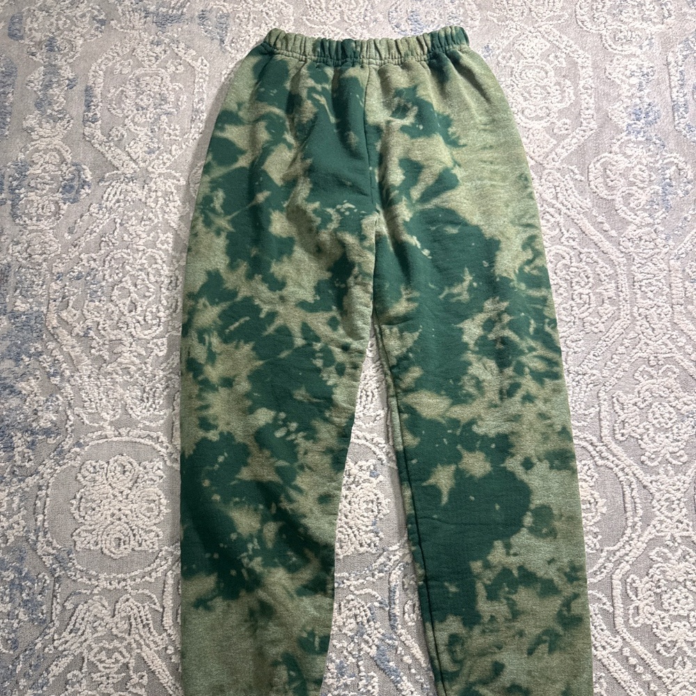 Green sweatpants